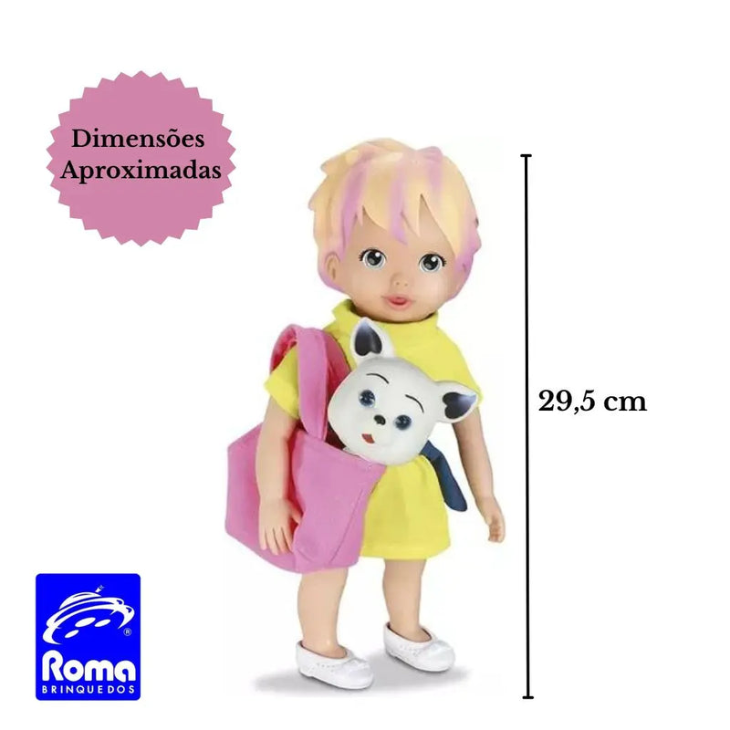 BONECA LARI AND ME PASSEIO PET 5813 ROMA