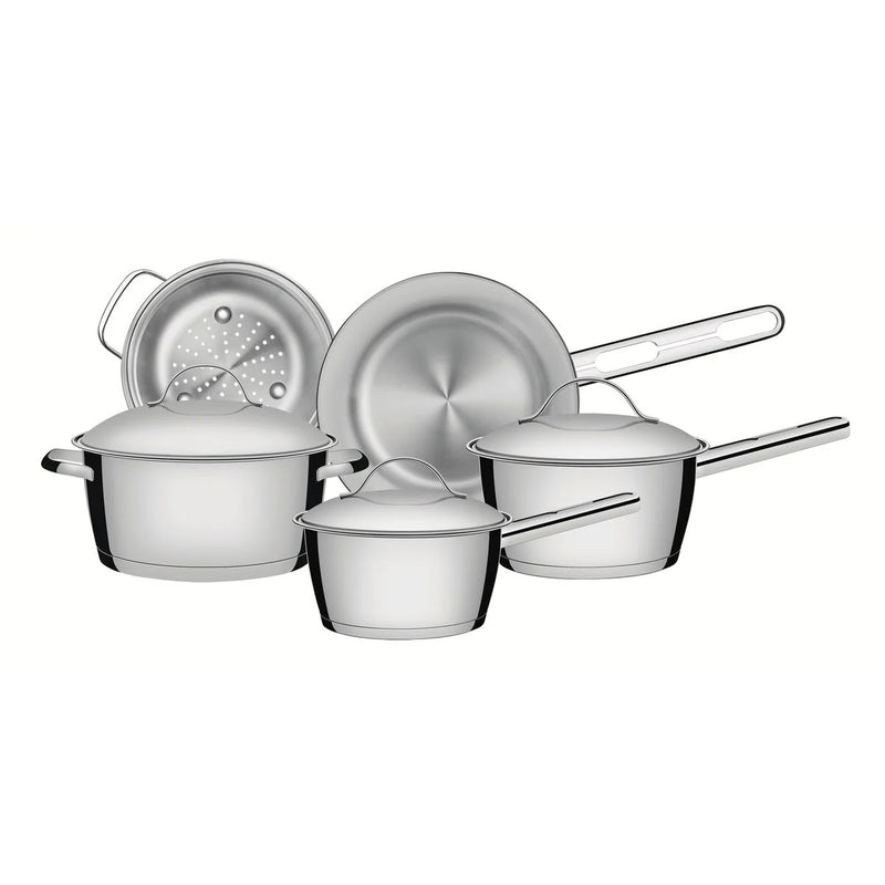 JG PANELAS ACO INOX 5 PCS ALLEGRA TRAMONTINA